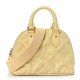Louis Vuitton Calfskin Bubblegram Alma BB Banana Yellow