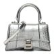 Balenciaga Metallic Shiny Crocodile Embossed Hourglass Balenciaga Metallic Shiny Crocodile Embossed Hourglass