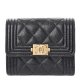Chanel Small Boy Flap Wallet Black Chanel Small Boy Flap Wallet Black