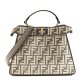 Fendi Chenille Vitello Seta FF Small Peekaboo I SEE U Satchel Fendi Chenille Vitello Seta FF Small Peekaboo I SEE U Satchel