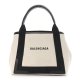 Balenciaga Canvas S Navy Cabas Natural Black Balenciaga Canvas S Navy Cabas Natural Black