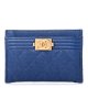 Chanel Boy Card Holder blue Chanel Boy Card Holder blue