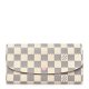 Louis Vuitton Damier Azur Emilie Wallet Rose Ballerine Louis Vuitton Damier Azur Emilie Wallet Rose Ballerine