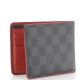 Louis Vuitton Damier Wallet Graphite Red Louis Vuitton Damier Wallet Graphite Red
