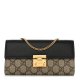 Gucci GG Supreme Monogram Moon Padlock Continental Chain Wallet
