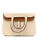 Hermes Taurillon Clemence Verso Halzan 25 Nata Sesame