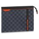Best of Louis Vuitton Pochette Voyage Damier Cobalt Race MM Blue Orange