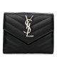 Saint Laurent Compact Tri Fold Wallet Black Saint Laurent Compact Tri Fold Wallet Black