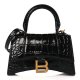 Balenciaga Metallic Shiny Crocodile Embossed Hourglass Replica Balenciaga Metallic Shiny Crocodile Embossed Hourglass Replica