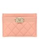 Chanel Boy Card Holder pink Chanel Boy Card Holder pink