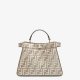 Fendi Chenille Vitello Seta FF Small Peekaboo I SEE U Satchel Rep Fendi Chenille Vitello Seta FF Small Peekaboo I SEE U Satchel Rep