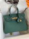 Hermes Birkin 25 30 35 Epsom Handbag in Malachite