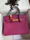 Hermes Birkin 25 30 35 Epsom Handbag in Rose Pourpre