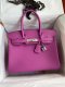 Hermes Birkin 25 30 35 Epsom Handbag in Rose Pourpre