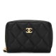 Chanel Zip Coin Purse Black Chanel Zip Coin Purse Black