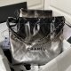 chanel 24c 22 bag black silver gradient shiny Calfskin silver hardware