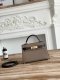 Hermes Mini Kelly II Handbag in Etoupe and Ecorce Hermes Mini Kelly II Handbag in Etoupe and Ecorce