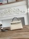 Hermes Mini Kelly II Handbag in Craie and Glacier Grey Epsom Leather with Hermes Mini Kelly II Handbag in Craie and Glacier Grey Epsom Leather with