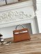 Hermes Mini Kelly II Handbag in Golden Brown Mauve Pale and Craie Hermes Mini Kelly II Handbag in Golden Brown Mauve Pale and Craie