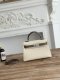 Hermes Mini Kelly II Handbag in Craie and Etoupe