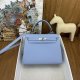 Hermes Kelly 25 Epsom Handbag in Bleu Paradis