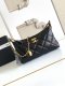 chanel 25s hobo bag Gold Coin black shiny lambskin gold hardware