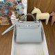 Hermes Kelly 25 Epsom Handbag in Gris Mouette