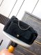 chanel 24n coconeige hobo bag black Nylon quilted gold hardware