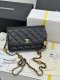 chanel 24a gold coin chain woc black Caviar calfskin gold hardware chanel 24a gold coin chain woc black Caviar calfskin gold hardware