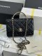 chanel 24a rhinestone handle woc black shiny lambskin gold hardware chanel 24a rhinestone handle woc black shiny lambskin gold hardware