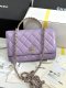 chanel 24a rhinestone handle woc lavender shiny lambskin gold hardware chanel 24a rhinestone handle woc lavender shiny lambskin gold hardware