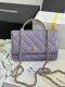 chanel 24a rhinestone handle woc purple shiny lambskin gold hardware chanel 24a rhinestone handle woc purple shiny lambskin gold hardware