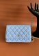 chanel woc Royal blue shiny lambskin gold hardware