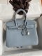 Hermes Birkin 25 30 35 Togo Handbag in Bleu Lin