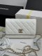 chanel 25p Heart rhinestones woc white Caviar calfskin gold hardware chanel 25p Heart rhinestones woc white Caviar calfskin gold hardware