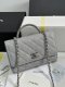 chanel 25p Enamel handle woc grey Caviar calfskin sliver hardware