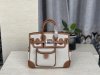 Hermes Birkin Cargo HAC 25 Craie Canvas & Brown Box Calf Palladium Hardware Hermes Birkin Cargo HAC 25 Craie Canvas & Brown Box Calf Palladium Hardware