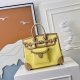 Hermes Birkin Cargo HAC 25 Jaune Citron Canvas & Brown Box Calf Palladium Hardware Hermes Birkin Cargo HAC 25 Jaune Citron Canvas & Brown Box Calf Palladium Hardware
