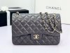 chanel cf black shiny lambskin gold hardware
