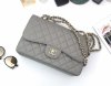 chanel cf Dark Grey Caviar calfskin gold hardware
