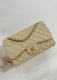 chanel cf Beige Caviar calfskin gold hardware