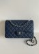 chanel cf navy Caviar calfskin sliver hardware