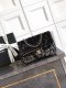 chanel cf black Sequins gold hardware