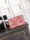 chanel cf pink Sequins gold hardware