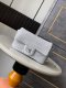 chanel 25s cf white Tweed&lambskin sliver hardware