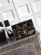 chanel 25a cf golden&black Camellia Sequins gold hardware