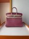 Hermes Birkin 25 Lizard Handbag in Rose Azalee