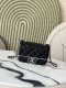 chanel 25p cf white edges&black shiny lambskin gold hardware small