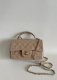 chanel 24k cf mini handle light beige patent leather gold hardware
