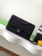 chanel 25s cf black Imitation pearls gold hardware